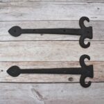 Vintage iron French Style gate door dummy hinges