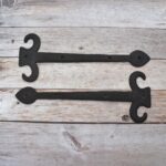 Vintage iron French Style gate door dummy hinges