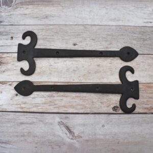 Vintage iron French Style gate door dummy hinges