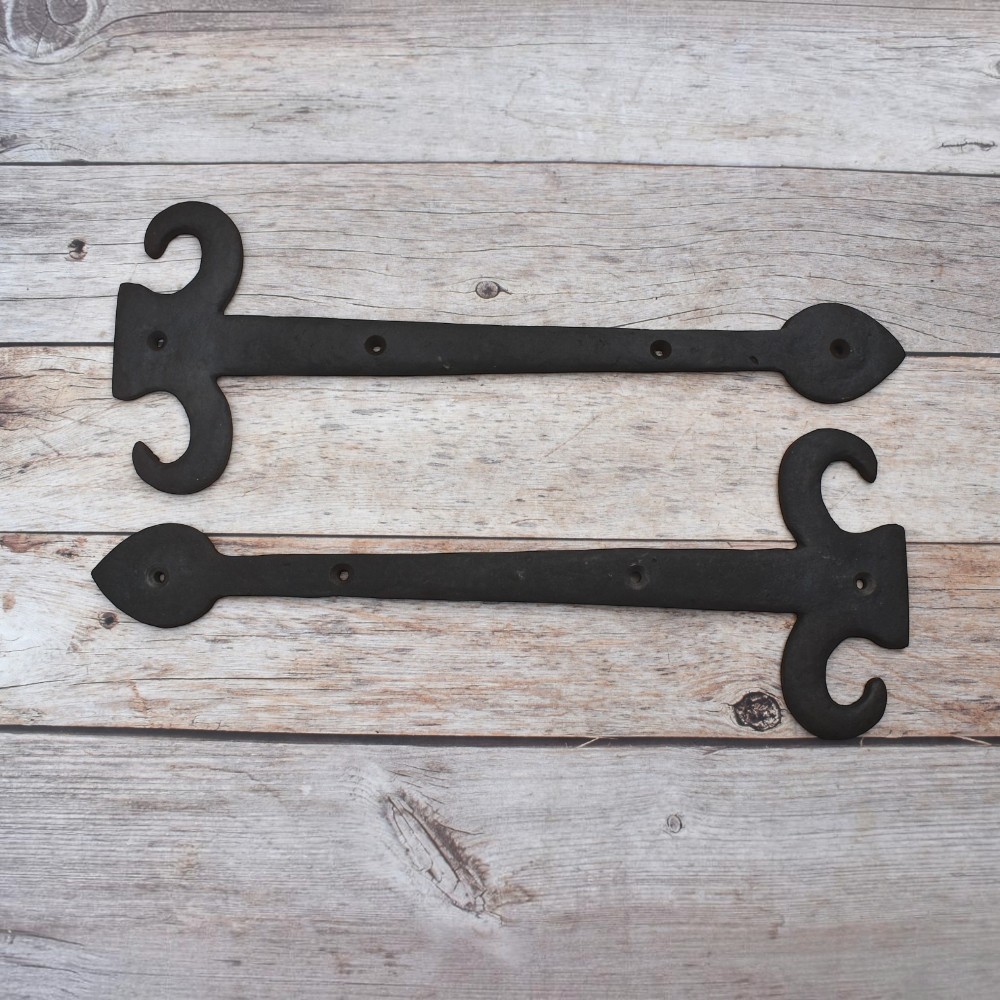 Vintage iron French Style gate door dummy hinges