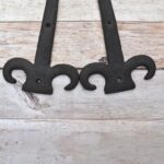 Vintage iron French Style gate door dummy hinges