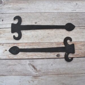 Vintage iron French Style gate door dummy hinges