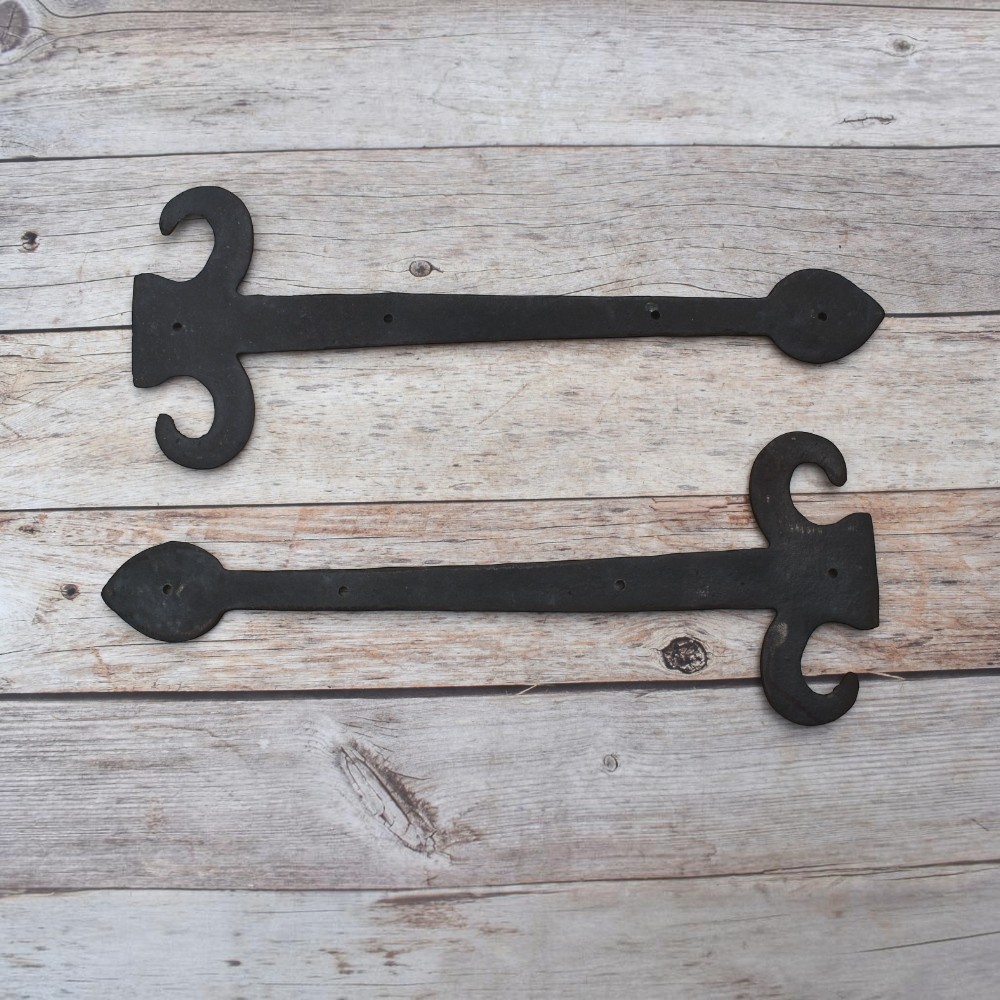 Vintage iron French Style gate door dummy hinges