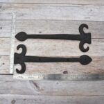Vintage iron French Style gate door dummy hinges