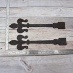 Vintage iron French Style gate door dummy hinges