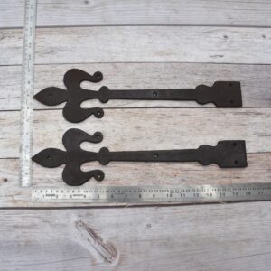 Vintage iron French Style gate door dummy hinges