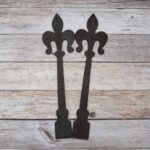 Vintage iron French Style gate door dummy hinges