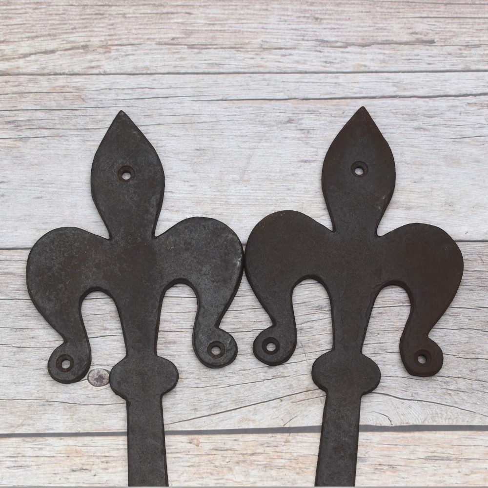 Vintage iron French Style gate door dummy hinges