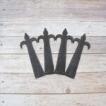 vintage strap hinges, fleur de lis hinges, decorative iron hinges, rustic door hinges, barn door hinges, gate hinges, antique style hinges, farmhouse hardware, vintage door hardware, decorative strap hinge, rustic cabinet hinges, iron door hardware, shed door hinges, furniture hinges, restoration hardware, cottage door hardware, traditional door hinges