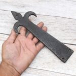 Vintage Fleur de Lis Strap Hinges – Rustic Iron Decorative Door, Gate & Cabinet Hinges 4 Pcs Lot - Image 6