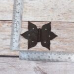 Set of 10 Antique Style Black Cast Iron Starburst Butterfly Hinges