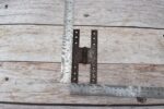 Set of 4 Antique Vintage H Hinges – Rustic Wrought Iron Cabinet & Cupboard Door Hinges – Flush Mount Furniture Hardware